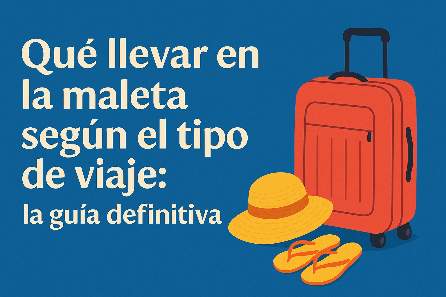 que llevar en la maleta